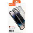 IMAK case for Samsung Galaxy A25 5G, Dropproof, transparent / black