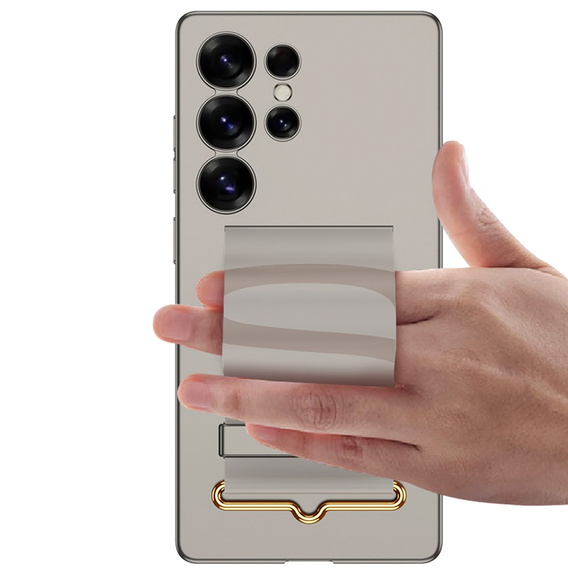 Case for Samsung Galaxy S25 Ultra, GKK Strap Case, titanium grey