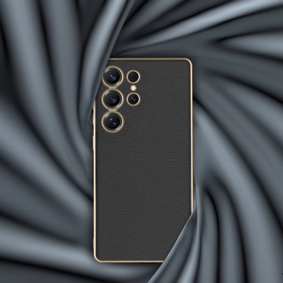 Case for Samsung Galaxy S25 Ultra, GKK Leather, black