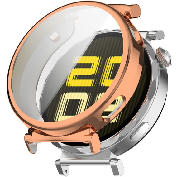 2-in-1 Case with Screen Protector for Huawei Watch GT 5 Pro 42mm, pink rose gold