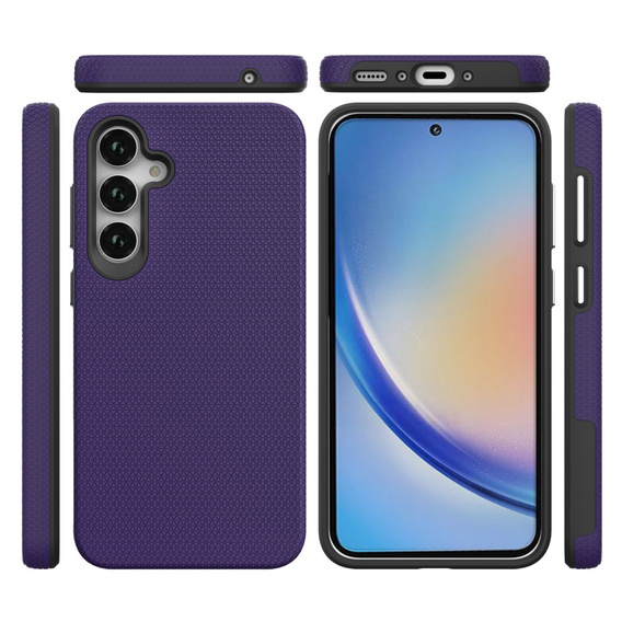 Armored Case for Samsung Galaxy A35 5G, Dual Armored, purple