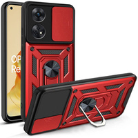 Case for Oppo Reno8 T, CamShield Slide, red