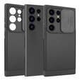 Case for Samsung Galaxy S24 Ultra, ERBORD MagProtect Slide Camera, black