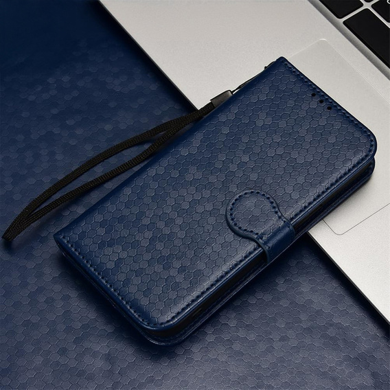 Flip case for Motorola Edge 60 Pro, Wallet Rhombus, blue