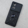 Case for Oppo Reno 10 / 10 Pro, CamShield Slide, black