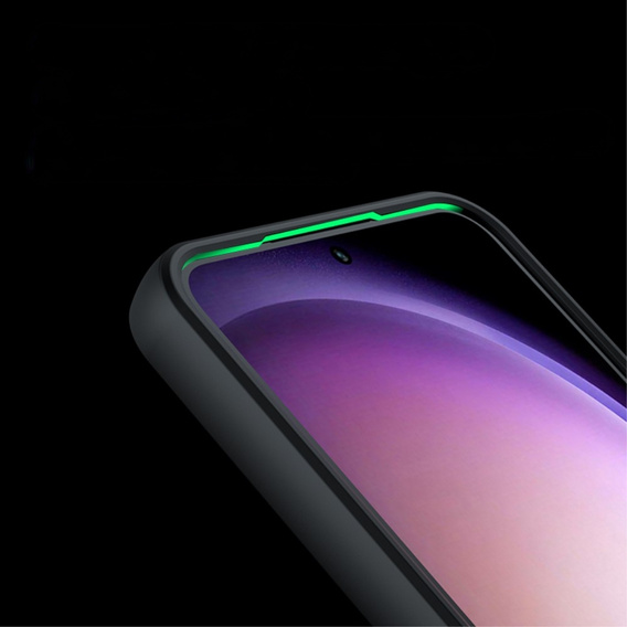 Case for Samsung Galaxy A25 5G, Fusion, transparent / black + 9H glass