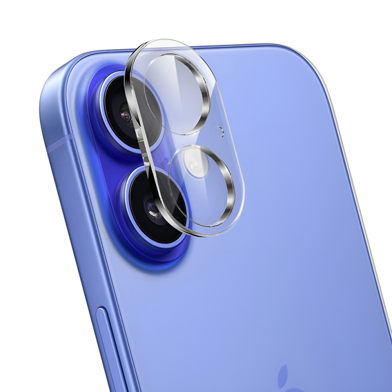 Tempered Camera Glass for iPhone 16 / 16 Plus, transparent