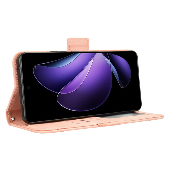 Flip case for Oppo Reno 13F / Oppo Reno 13FS, Card Slot, pink