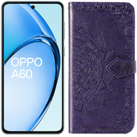 Flip case for Oppo A60, Mandala, purple