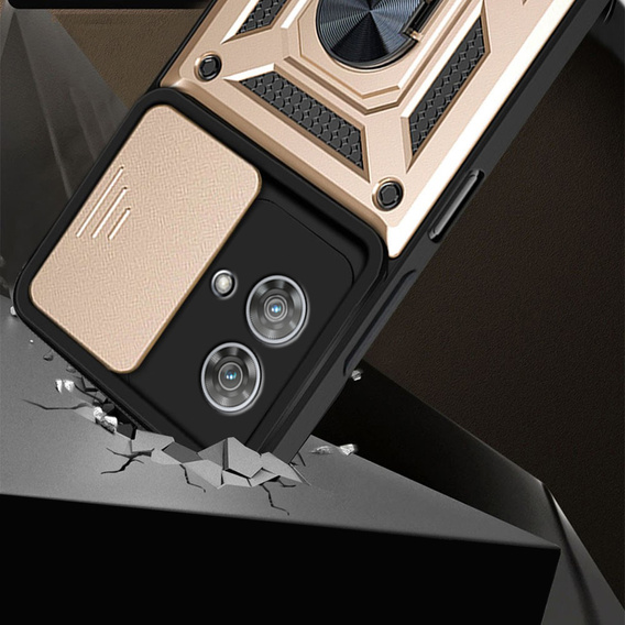 Case for Motorola Edge 40 Neo, CamShield Slide, gold