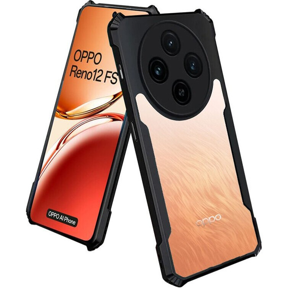 Case for Oppo Reno 12FS / 12F, AntiDrop Hybrid, black