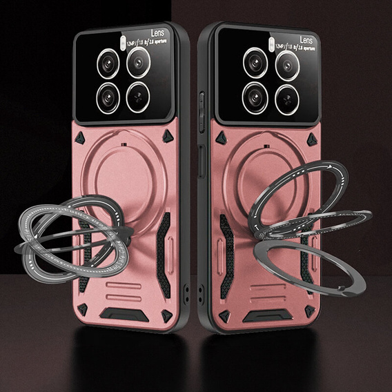 Armored Case for Realme 12 Pro 5G / 12 Pro+ 5G, Magnetic Ring, pink