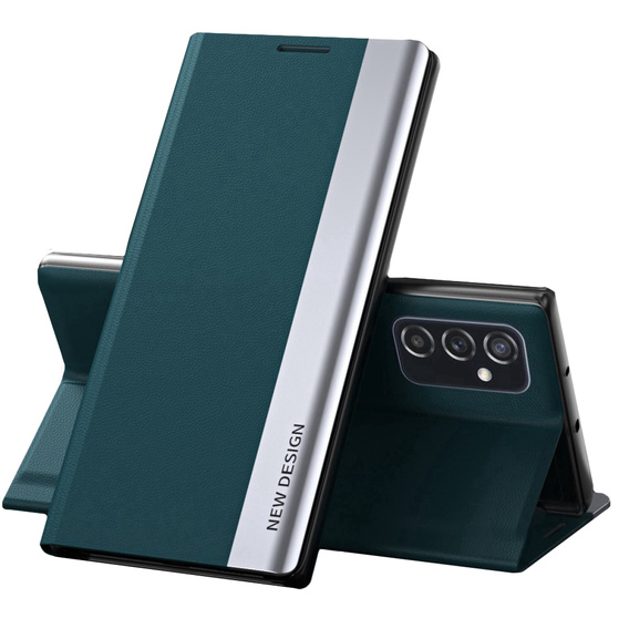 Flip case for Samsung Galaxy M23 5G / M13, Side Magnetic, green