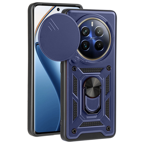 Case for Realme 12 Pro 5G / 12 Pro+ 5G, CamShield Slide, blue