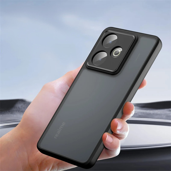 Case for Realme GT 7 / 7T, Fusion Hybrid, transparent / black