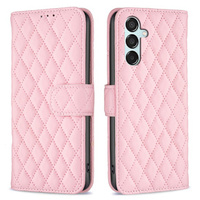 Flip case for Samsung Galaxy M15 5G, Wallet, BINFEN COLOR, pink