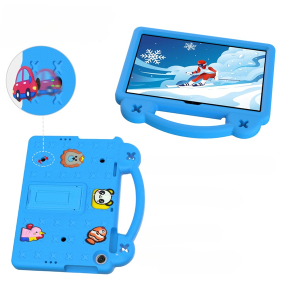 Children's case for Lenovo Tab M10 10.1 Gen 3 TB-328FU/TB-328XU, Cute Patterns, with stand, blue