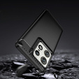 Case for Motorola Edge 50 Pro, Carbon, black