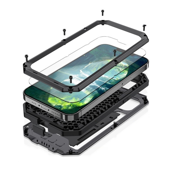 Case for iPhone 13 Mini, R-JUST CamShield Slide, armoured, black