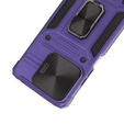 Armored Case for Xiaomi Redmi Note 13 5G, CamShield Slide, purple + Tempered Glass 9H