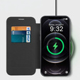 Flip case for iPhone 12 Pro Max, RFID Wallet MagSafe CamShield, black
