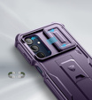 Armored case for Samsung Galaxy A16, Dexnor Full Body (Two Frames), purple