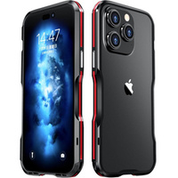 Case LUPHIE for iPhone 14 Pro, Armor Bumper, black / red