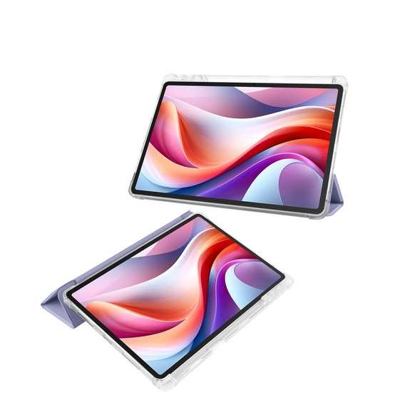 Case for Lenovo Tab M11, Smartcase Hybrid, with stylus space, purple