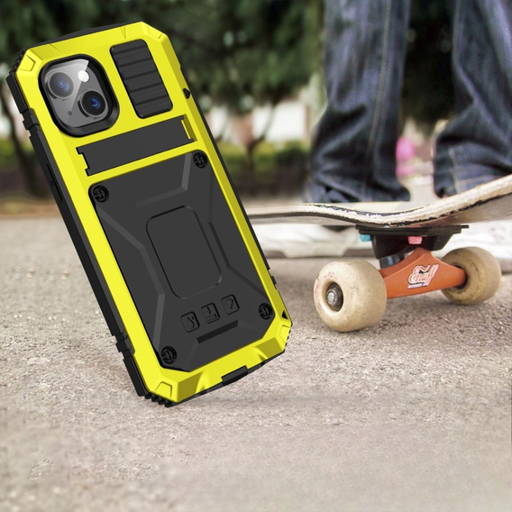 Armored case for iPhone 14, R-JUST, yellow