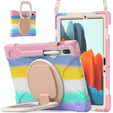 Case for Samsung Galaxy Tab S10 Lite / S10 FE / S9 FE / S9 / S8 / Tab S7, armored rotary 360, colorful