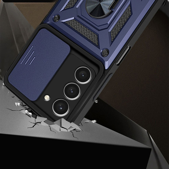 Case fordo Samsung Galaxy S23, CamShield Slide, dark blue