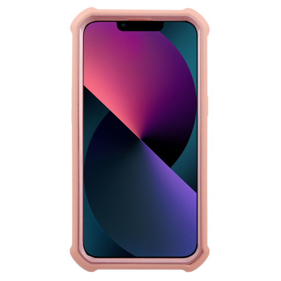 Armored case for iPhone 13 / 14, Dexnor Full Body, pink rose gold