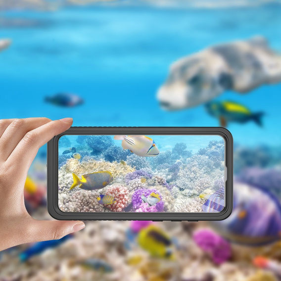 IP68 Waterproof Case for Samsung Galaxy S24 FE, Redpepper, black