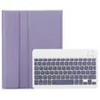 Case + keyboard Samsung Galaxy Tab S9, Leather Pen Slot, purple