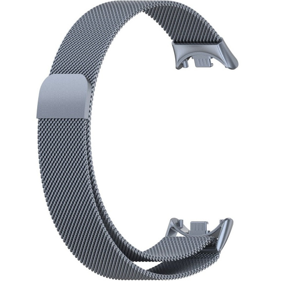 Milanese Bracelet Strap with Case for Xiaomi Smart Band 10 / 9 / 8, grey
