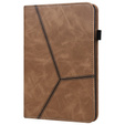 Case for Lenovo Tab M10 Plus TB-X606F, Classic, with space for stylus, brown