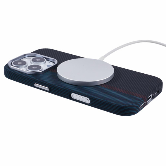 MagSafe's iPhone 16 Pro Case, Carbon Fiber, black / blue