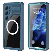 Waterproof case for Samsung Galaxy S25 Ultra, Redpepper, for MagSafe, blue