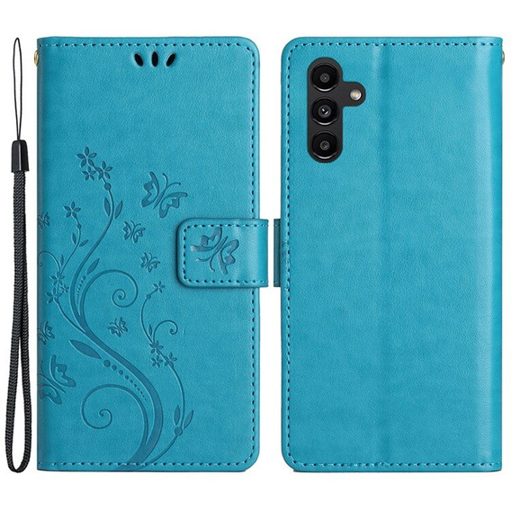 Flip case for Samsung Galaxy A55 5G, Wallet, Butterfly, purple