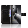 Flip case for Xiaomi 14T Pro, Crazy Horse Wallet, black