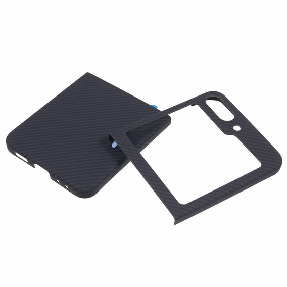 Case for Samsung Galaxy Z Flip7 FE / Z Flip6, Aramid Fiber Cover, black