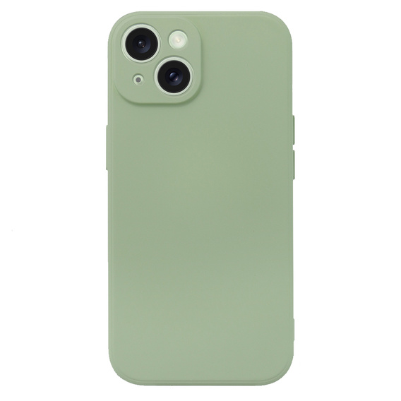 Case for iPhone 15 Plus, Silicone Lite, green