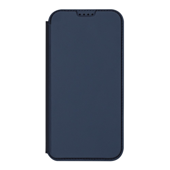 Dux Ducis case for iPhone 17, Skin Pro, with flap, with card slot, navy blue