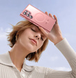 Case for Samsung Galaxy S25 Ultra, for MagSafe, ERBORD Matt Case, pink + Screen Glass