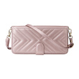 Crossbody Leather Wallet flip case for Xiaomi Poco F7 Pro / F7 Ultra, pink