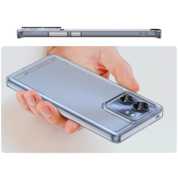 Case for Motorola Edge 40, Fusion Hybrid, transparent