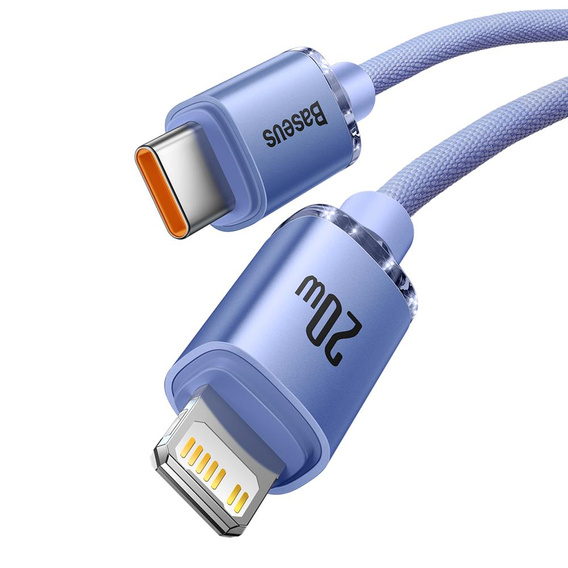 Baseus Crystal Shine USB-C to Lightning Cable, 1.2 m, 20W, for Apple Devices (Lightning)