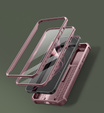 Armored case for Samsung Galaxy S25+ Plus, Dexnor Full Body (Two Frames), pink