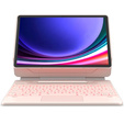 Keyboard case for Samsung Galaxy Tab S7+ / S7 FE / S9+ / S8+ / S9 FE+ / S10+, Dexnor Magnetic Keyboard Touchpad, pink