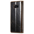 CASEME flip case for Samsung Galaxy S8+ Plus, Waxy Textucoffee, coffee